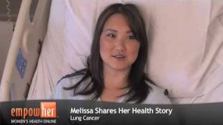 Melissa Shares Which Lung Cancer Symptoms She Has [upl. by Anitsuj]