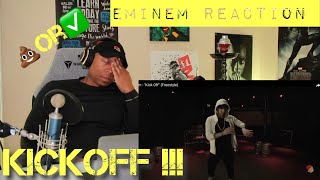 TRASH or PASS Eminem Kick Off Freestyle REACTION [upl. by Salamone]