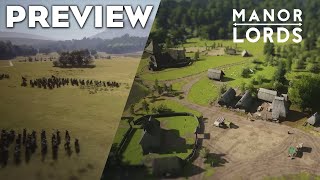 NEW Gameplay Manor Lords Preview  The Hype Game 2024 [upl. by Tica]