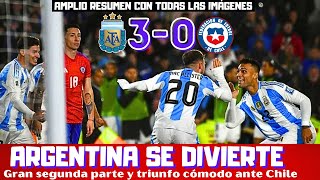 ARGENTINA APLASTA A CHILE GRAN SEGUNDA PARTE JULIAN GOL Y ASISTENCIA AMPLIO RESUMEN Y ANÁLISIS [upl. by Lemuel]