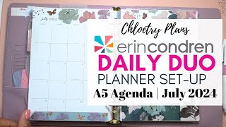 Erin Condren Daily Duo Planner SetUp  Chloetry Plans [upl. by Liborio569]