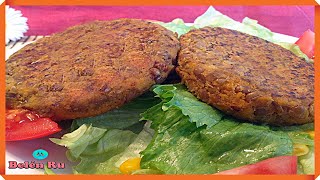 💚 INCREÍBLE HAMBURGUESA DE LENTEJAS FÁCIL y VEGANA 😋 TORTAS o MEDALLONES DE LENTEJAS SIN HUEVO [upl. by Akvir]