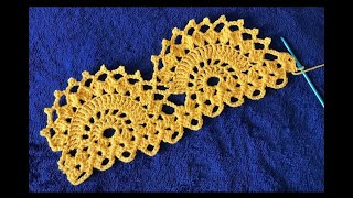 How to Crochet Border Edging  Trim Stitch Pattern 680│by ThePatternFamily [upl. by Elfreda]