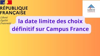 comment faire le choix définitif après lacceptation campus France [upl. by Portwine528]