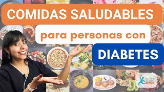 MENU SEMANAL PARA PERSONAS CON DIABETES  Comidas para diabeticos [upl. by Nissensohn]