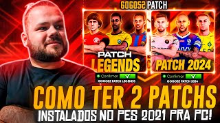 COMO INSTALAR DOIS PATCHS NO PES 2021 [upl. by Amberly]