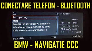 Conectare Telefon  Bluetooth Navigatie iDrive CCC Professional BMW [upl. by Osicran]