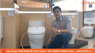 TDMVN  Review bồn cầu Ecowasher TOTO MS885DE4  Bàn cầu rửa cơ MS885E4 không dùng điện [upl. by Josler501]