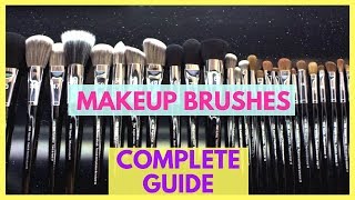 Complete Guide to Makeup Brushes  Beginning Makeup [upl. by Israel]