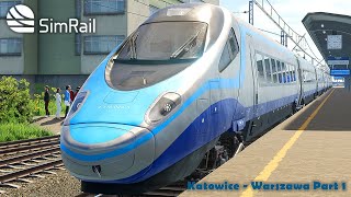 Simrail  Katowice to Warszawa  ED250 with ETCS  Part 1 [upl. by Enitsirc900]