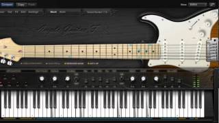 Fender Stratocaster Guitar Virtual Instrument Sound Demo Neck Ample Guitar AGF [upl. by Ave]