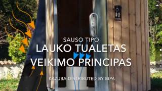 Lauko tualetai KAZUBA  sauso tipo by BIPA [upl. by Rizzo719]