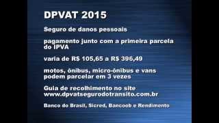 IPVA DPVAT LICENCIAMENTO [upl. by Yaniv]