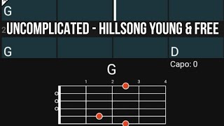 Uncomplicated  Hillsong Young amp Free  Chords [upl. by Odnesor]