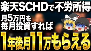 驚異の年率11増配！楽天SCHDで不労所得…知らないとヤバい！この設定しないと大損します【ゆっくり解説】 [upl. by Horick]