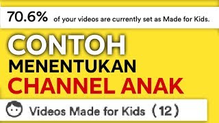 Contoh Channel Anak Sesuai Peraturan Baru Youtube [upl. by Anawqahs]