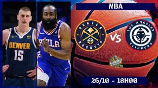 DENVER NUGGETS x LOS ANGELES CLIPPERS  NBA  26102024 [upl. by Alston]