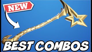 THE BEST COMBOS FOR NEW GOLD STARSHOT PICKAXE  Fortnite [upl. by Mcneil845]