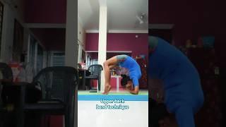 Upper back bending technique upperbackworkout youtubeshorts backflexibility [upl. by Oramlub]