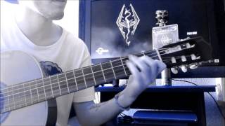 The Bannered Mare  Skyrim CLASSIC GUITAR COVER [upl. by Salchunas]