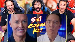 COBRA KAI 5x1 REACTION Season 5 Episode 1 Breakdown amp Review quotThe Fallquot  Easter Eggs [upl. by Ticknor54]