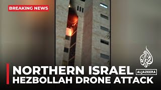 Hezbollah drone attack targets northern Israel at least 39 injured [upl. by Anitsirc]