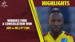 Andre Russell Powers West Indies to make it 21 in Perth  AUS vs WI 3rd T20I Highlights [upl. by Thorpe]