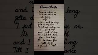 Sia  Cheap Thrills song lyrics sia cheapthrills fyp lyrics shortfeeds shorts trending music [upl. by Maryjo]