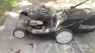 Briggs and Stratton Lawn Mower Engine Surges Troubleshooting Surging Low Idle RPM No Power Fixed [upl. by Neltiak]