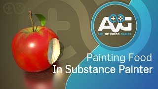 Painting FOOD in SUBSTANCE PAINTER [upl. by Sallie]