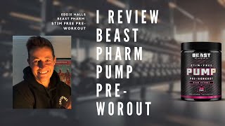 I Review Eddie Halls Stim free Pre workout from Beast Pharm [upl. by Atnwahs]