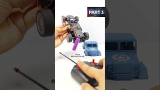 Rc Gadi powered by DC Motor Making Rc  How To Make RC RC DC Motor  Part 3 [upl. by Oech614]