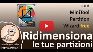 Ridimensionare le partizioni del disco fisso con MiniTool Partition Wizard [upl. by Rochell]