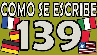 Como se Escribe el Número 139 [upl. by Kamila352]