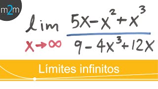 Límites infinitos │ ejercicio 2 [upl. by Lucy978]