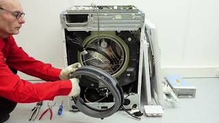 LG Washing Machine  How to replace the door gasket [upl. by Gaylord]