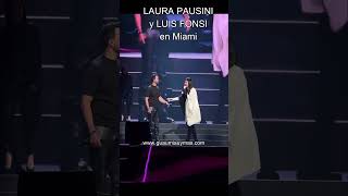 Laura Pausini y Luis Fonsi en concierto cantando INOLVIDABLE en MIAMI LauraPausini LuisFonsi [upl. by Judy]