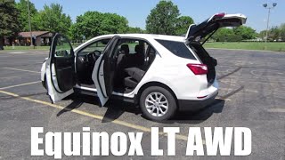 2018 Chevy Equinox LT AWD  review walk around and test drive  100 rental cars [upl. by Matheny195]