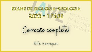 Exame Nacional de Biologia e Geologia 2023  1ª Fase  Correção completa  Rita Henriques [upl. by Lipscomb117]