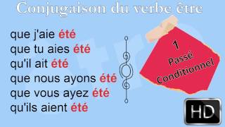 La conjugaison\ Le verbe être  Subjonctif  Passé  HD [upl. by Tullus]