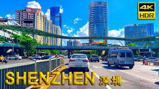 Drive in Shenzhen China and explore the world’s fastestgrowing scifi city by car  4K HDR [upl. by Darcia]