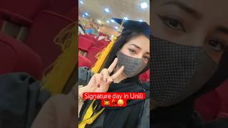 signature day in Unii👩🏻‍🎓😝💃🏻😂 lastday hitsong trendingsong growyotubechannel [upl. by Covell]