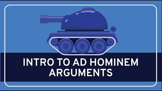 CRITICAL THINKING  Fallacies Introduction to Ad Hominem Fallacies [upl. by Amitarp801]