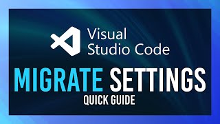 VSCode Move Settings Profiles Extensions Export amp Import Everything [upl. by Tymon]