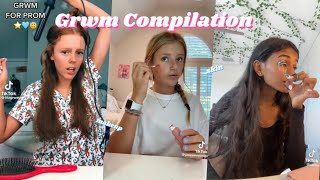 Grwm Compilation ⚡️preppy grwm aesthetic [upl. by Sculley]