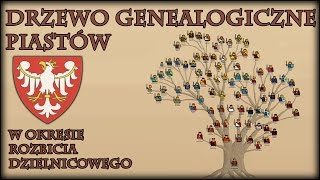 Drzewo Genealogiczne Piastów w okresie Rozbicia Dzielnicowego  Historia na Szybko [upl. by Claiborn]