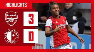 HIGHLIGHTS  Arsenal vs Slavia Prague 30  Champions League  Parris Little Miedema [upl. by Mathian412]