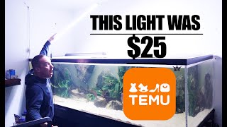 I BUILD THE CHEAPEST AQUARIUMS WITH TEMU UNDER 250 The king of DIY [upl. by Bari]