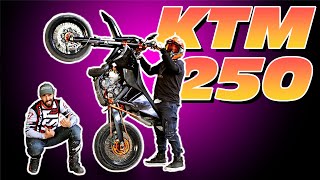 impenna da ferma  KTM 250 2t Motard [upl. by Thaxter338]