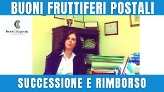 Successione e rimborso dei BUONI POSTALI [upl. by Ocirema335]